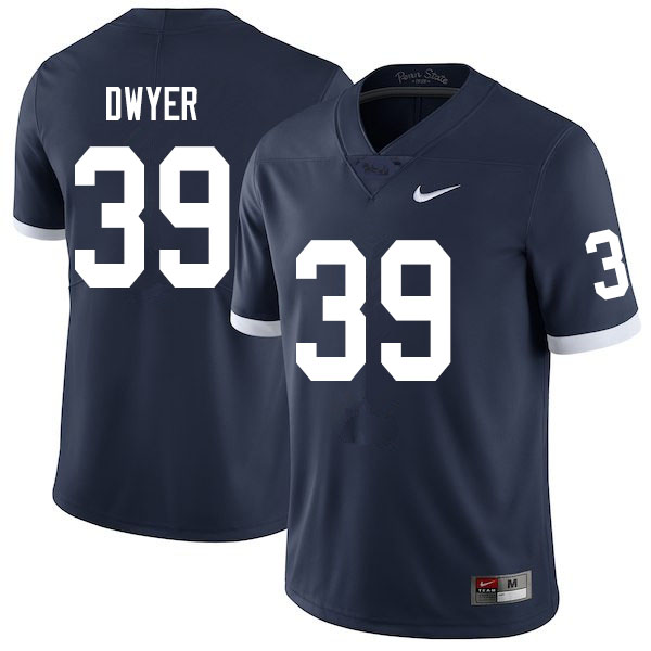 Men #39 Robbie Dwyer Penn State Nittany Lions College Throwback Football Jerseys Sale-Navy